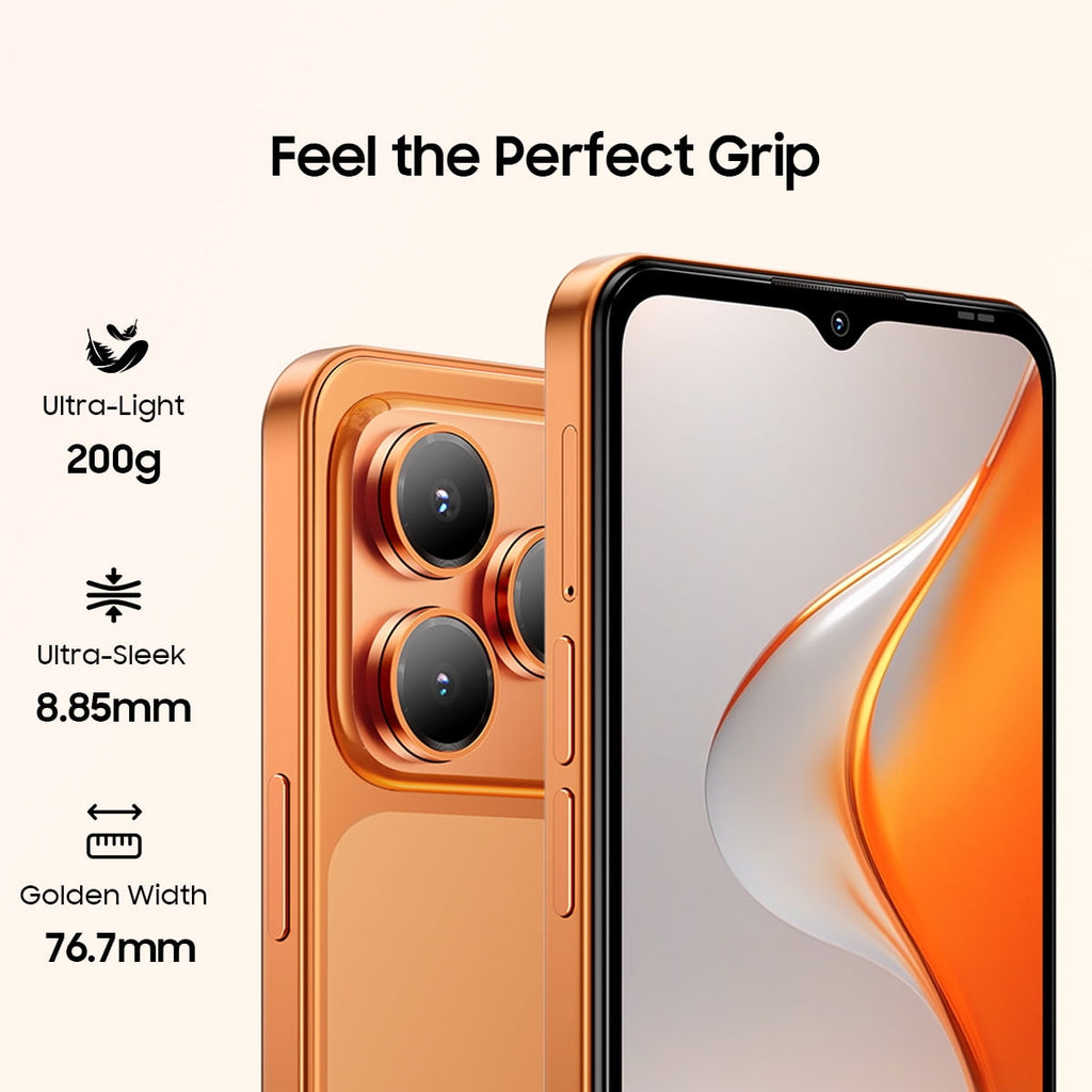 Blackview WAVE 7C Unlocked Cell Phone,Android 16 Smartphone,16GB+64GB/2TB Expandable,6.56" Display,5000mAh Battery,32MP Camera,Dual SIM,IP54,3-Year Warranty,Black