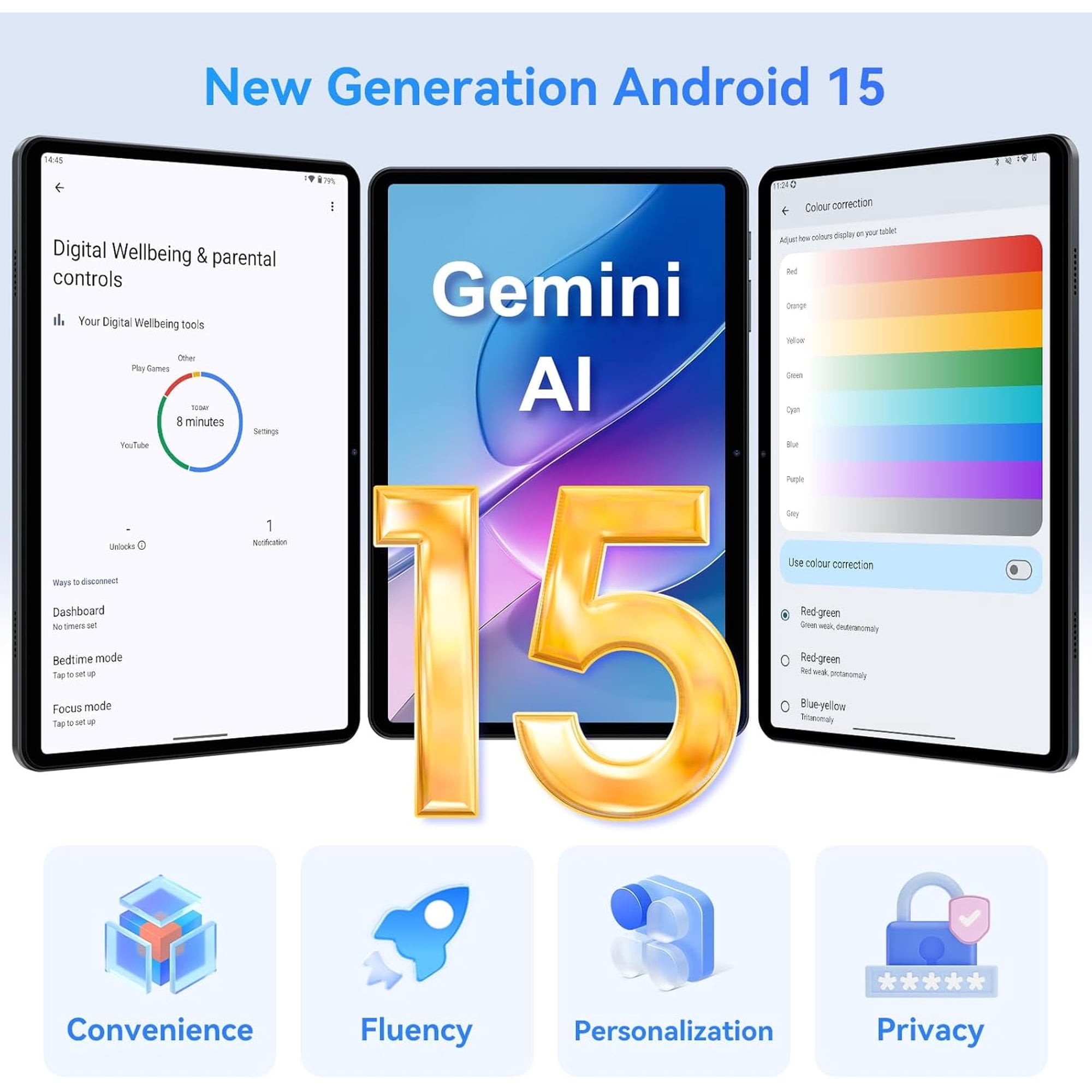 2026 Android 16 AI Tablets 10 Inch, Electronics Tablets with Keyboard, 18GB RAM 128GB ROM /2TB TF, Gemini AI 2 in 1 Tablet with Pen, 6000mAh, 1080P, BT5.0, GPS, OTG, Suitable for Study and Office